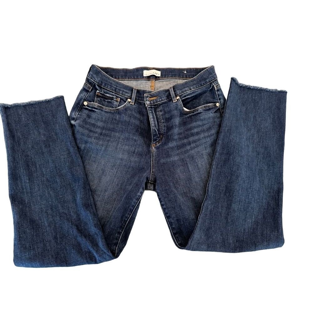 Loft  Women's Dark Blue Denim Jeans The Super Soft Girlfriend